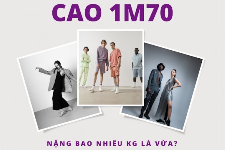 Cao 1m70 nặng bao nhiêu kg là vừa?