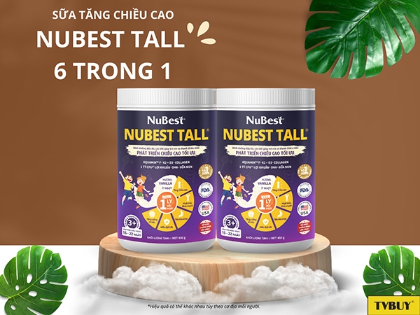 Bứt phá chiều cao với sữa tăng chiều cao NuBest Tall 6 trong 1 mỗi ngày 