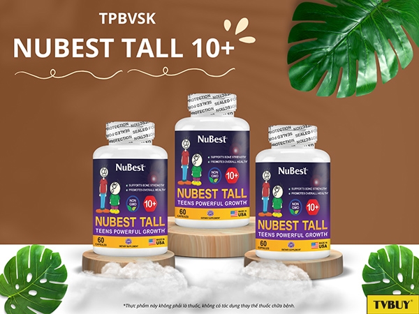 NuBest Tall 10+ có hàm lượng dinh dưỡng cân đối với nguồn nguyên liệu tinh khiết loại 1 