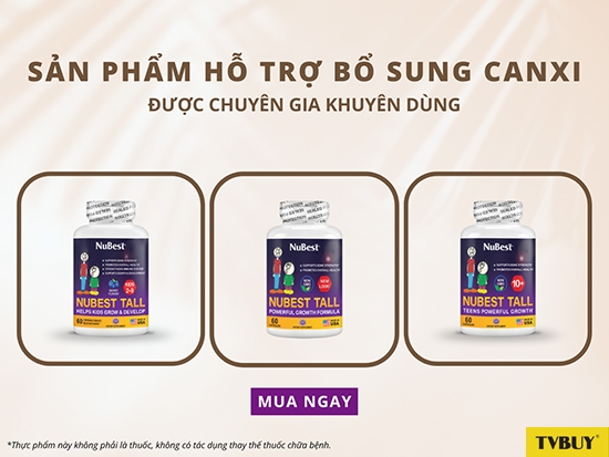 Sản phẩm hỗ trợ bổ sung Canxi chất lượng từ thương hiệu NuBest