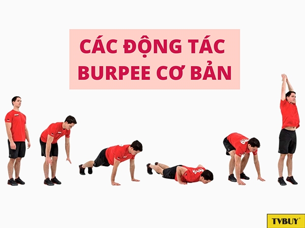 Các động tác Burpee cơ bản giúp xương phát triển